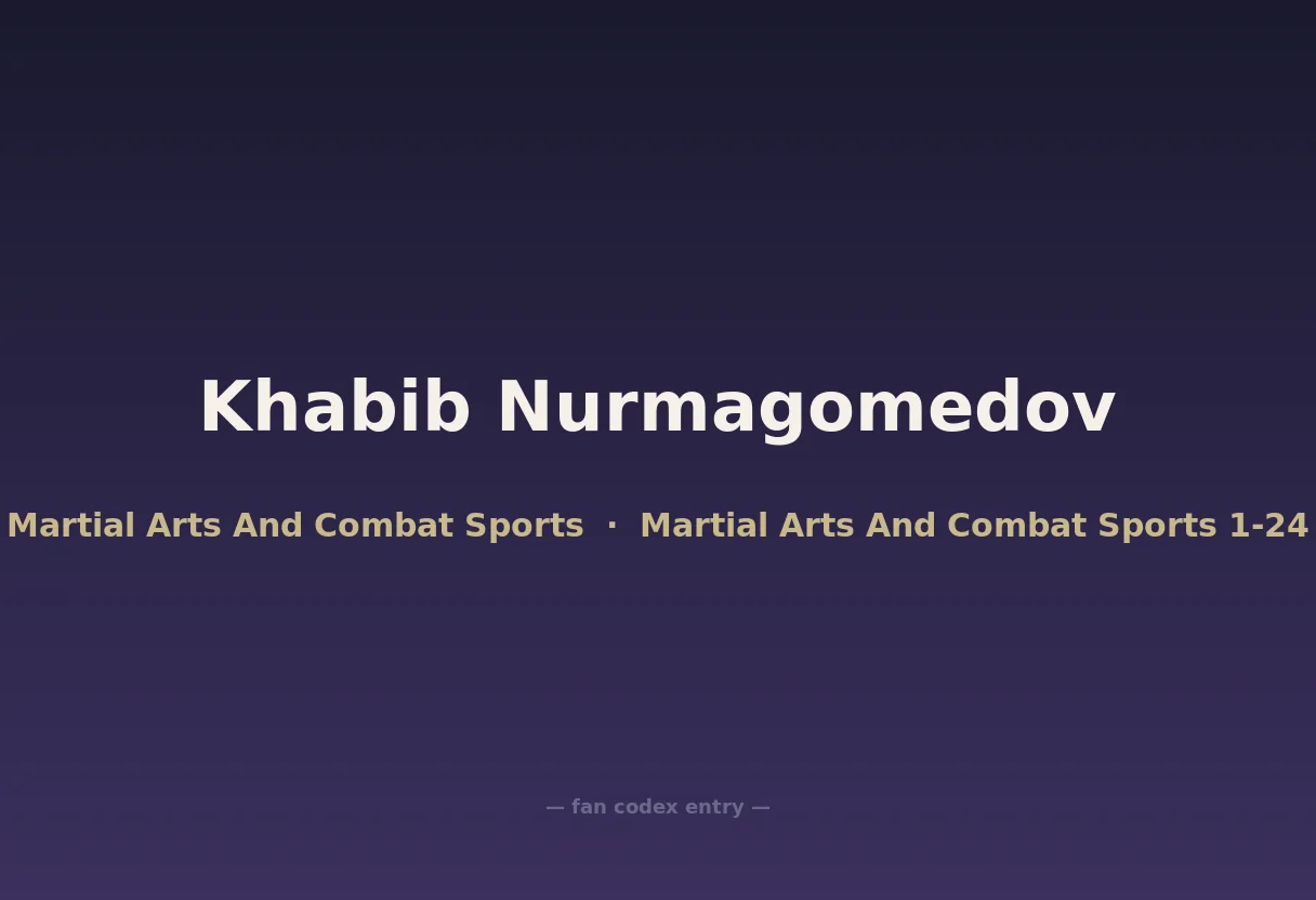 Khabib Nurmagomedov