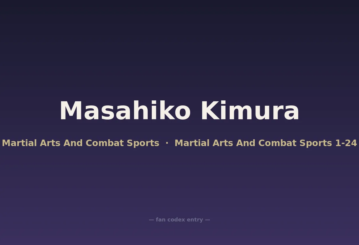 Masahiko Kimura
